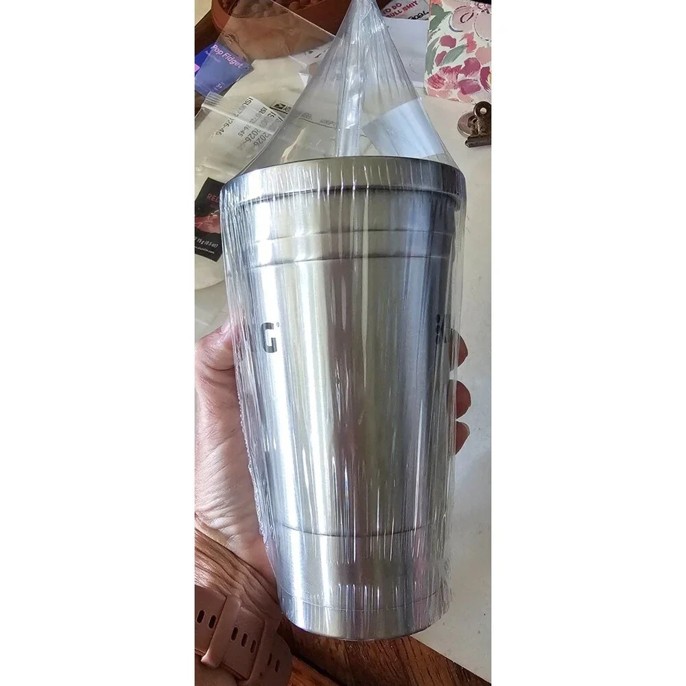 Keurig Brew Over Ice Tumbler with Straw Stainless NWT